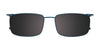 Takumi TK1220 Eyeglasses with Clip-on Sunglasses | Size 54 / Satin Steel