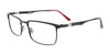 Takumi TK1220 Eyeglasses with Clip-on Sunglasses | Size 54 / Satin Black