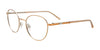 Takumi TK1221 Eyeglasses with Clip-on Sunglasses | Size 49 / Pink Gold & Silver