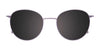 Takumi TK1221 Eyeglasses with Clip-on Sunglasses | Size 49 / Light Lilac & Steel