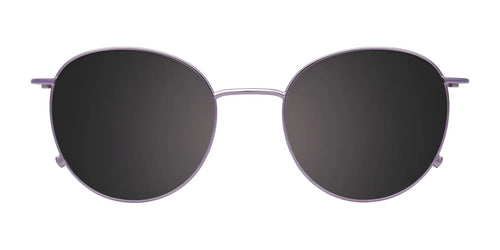 Takumi TK1221 Eyeglasses with Clip-on Sunglasses / Size 49 / Light Lilac & Steel