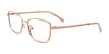 Takumi TK1222 Eyeglasses with Clip-on Sunglasses | Size 47 / Pink Gold & Beige