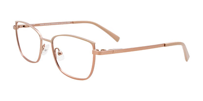 Takumi TK1222 Eyeglasses with Clip-on Sunglasses Pink Gold & Beige