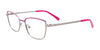 Takumi TK1222 Eyeglasses with Clip-on Sunglasses | Size 47 / Steel & Fuchsia