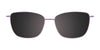 Takumi TK1222 Eyeglasses with Clip-on Sunglasses | Size 47 / Light Lilac & Lilac