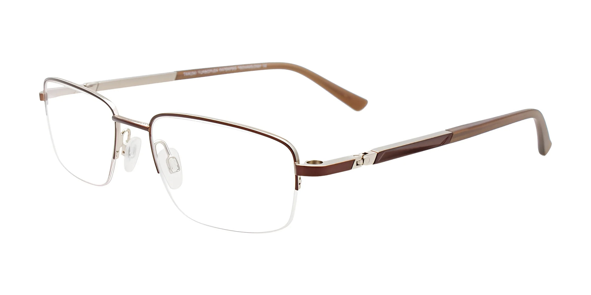 Takumi TK1223 Eyeglasses Brown & Steel