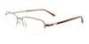 Takumi TK1223 Eyeglasses with Clip-on Sunglasses | Size 52 / Brown & Steel