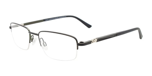 Takumi TK1223 Eyeglasses with Clip-on Sunglasses / Size 52 / Black & Dark Green
