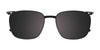 Takumi TK1224 Eyeglasses with Clip-on Sunglasses | Size 51 / Black & Blue Tort/Blue Tort