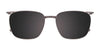 Takumi TK1224 Eyeglasses with Clip-on Sunglasses | Size 51 / Black & Blue Tort/Blue Tort