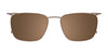 Takumi TK1225 Eyeglasses with Clip-on Sunglasses | Size 53 / Tortoise Blue