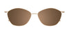 Takumi TK1226 Eyeglasses with Clip-on Sunglasses | Size 52 / Light Brown & Grey