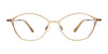 Takumi TK1226 Eyeglasses with Clip-on Sunglasses | Size 52 / Light Brown & Grey