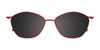 Takumi TK1226 Eyeglasses with Clip-on Sunglasses | Size 52 / Light Brown & Grey
