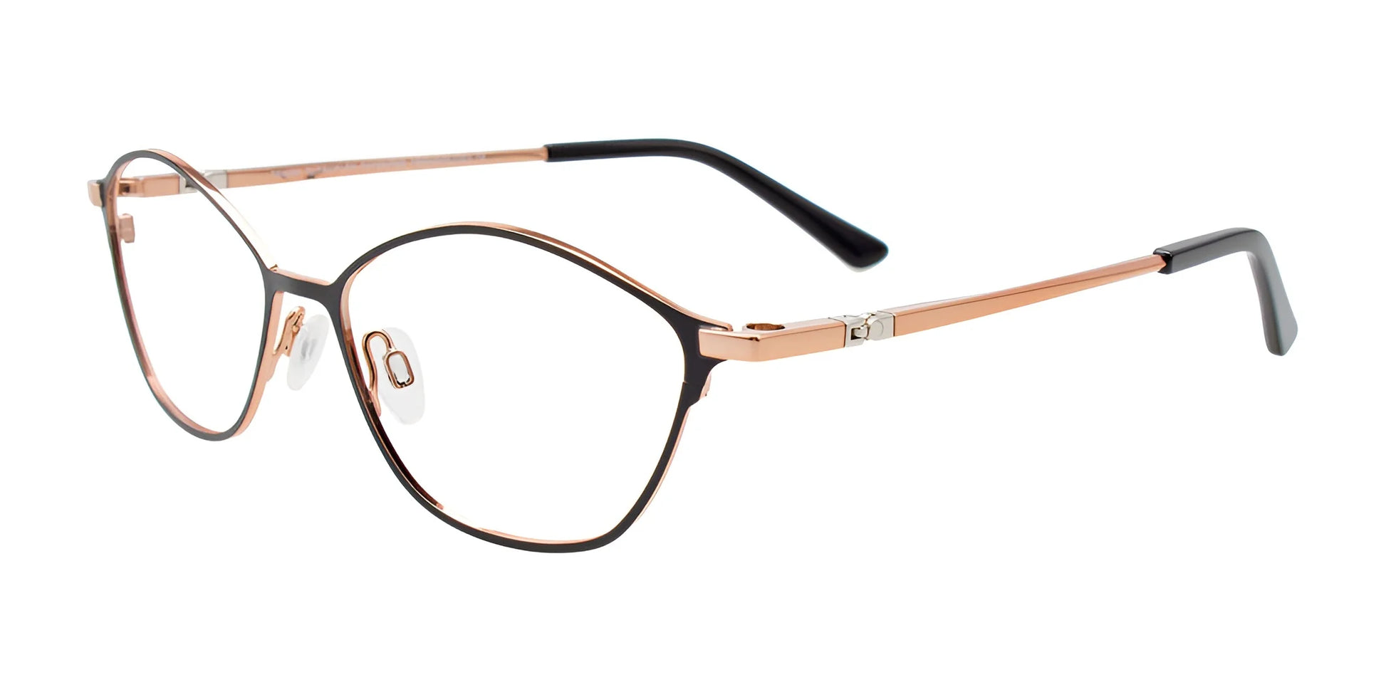 Takumi TK1226 Eyeglasses Satin Black & Pink Gold