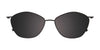 Takumi TK1226 Eyeglasses with Clip-on Sunglasses | Size 52 / Light Brown & Grey