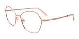 Takumi TK1227 Eyeglasses with Clip-on Sunglasses Satin Pink Gold