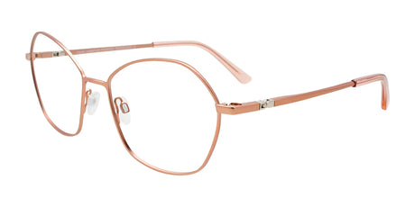 Takumi TK1227 Eyeglasses with Clip-on Sunglasses Satin Pink Gold