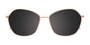 Takumi TK1227 Eyeglasses with Clip-on Sunglasses | Size 57 / Light Copper & Light Pink
