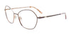 Takumi TK1227 Eyeglasses with Clip-on Sunglasses | Size 57 / Light Grey & Pink Gold