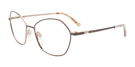 Takumi TK1227 Eyeglasses with Clip-on Sunglasses Light Grey & Pink Gold