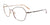 Takumi TK1227 Eyeglasses with Clip-on Sunglasses | Size 57 / Light Grey & Pink Gold