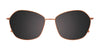 Takumi TK1227 Eyeglasses with Clip-on Sunglasses | Size 57 / Light Copper & Light Pink