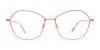 Takumi TK1227 Eyeglasses with Clip-on Sunglasses | Size 57 / Light Copper & Light Pink
