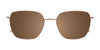 Takumi TK1228 Eyeglasses with Clip-on Sunglasses | Size 53 / Light Brown & Gold