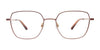 Takumi TK1228 Eyeglasses with Clip-on Sunglasses | Size 53 / Light Brown & Gold