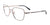 Takumi TK1228 Eyeglasses with Clip-on Sunglasses | Size 53 / Light Grey & Pink Gold