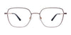 Takumi TK1228 Eyeglasses with Clip-on Sunglasses | Size 53 / Light Brown & Gold