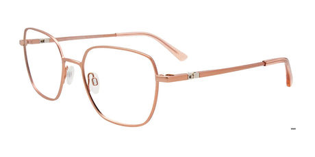 Takumi TK1228 Eyeglasses with Clip-on Sunglasses Satin Pink Gold