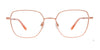 Takumi TK1228 Eyeglasses with Clip-on Sunglasses | Size 53 / Light Brown & Gold