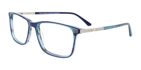 Takumi TK1229 Eyeglasses with Clip-on Sunglasses Blue & Tort