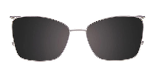 Takumi TK1230 Eyeglasses with Clip-on Sunglasses / Size 52 / Transparent & Brown