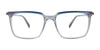 Takumi TK1231 Eyeglasses with Clip-on Sunglasses | Size 53 / Crystal Black & Burgundy