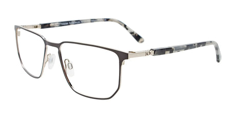 Takumi TK1232 Eyeglasses with Clip-on Sunglasses Satin Grey