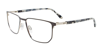 Takumi TK1232 Eyeglasses with Clip-on Sunglasses Satin Grey