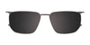Takumi TK1232 Eyeglasses with Clip-on Sunglasses | Size 51 / Satin Black