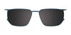 Takumi TK1232 Eyeglasses with Clip-on Sunglasses | Size 51 / Satin Black