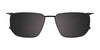 Takumi TK1232 Eyeglasses with Clip-on Sunglasses | Size 51 / Satin Black