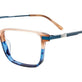 Crystal Light Brown & Blue