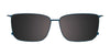 Takumi TK1233 Eyeglasses with Clip-on Sunglasses | Size 50 / Crystal Blue & Grey Tortoise