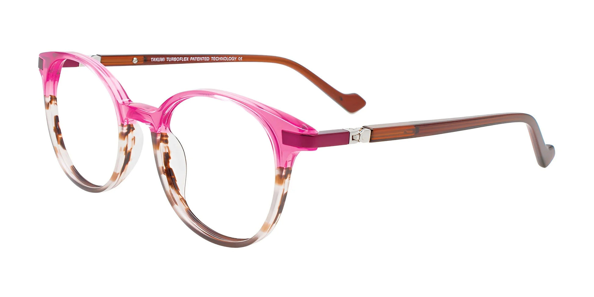 Takumi TK1234 Eyeglasses Crystal Pink / Striped Brown