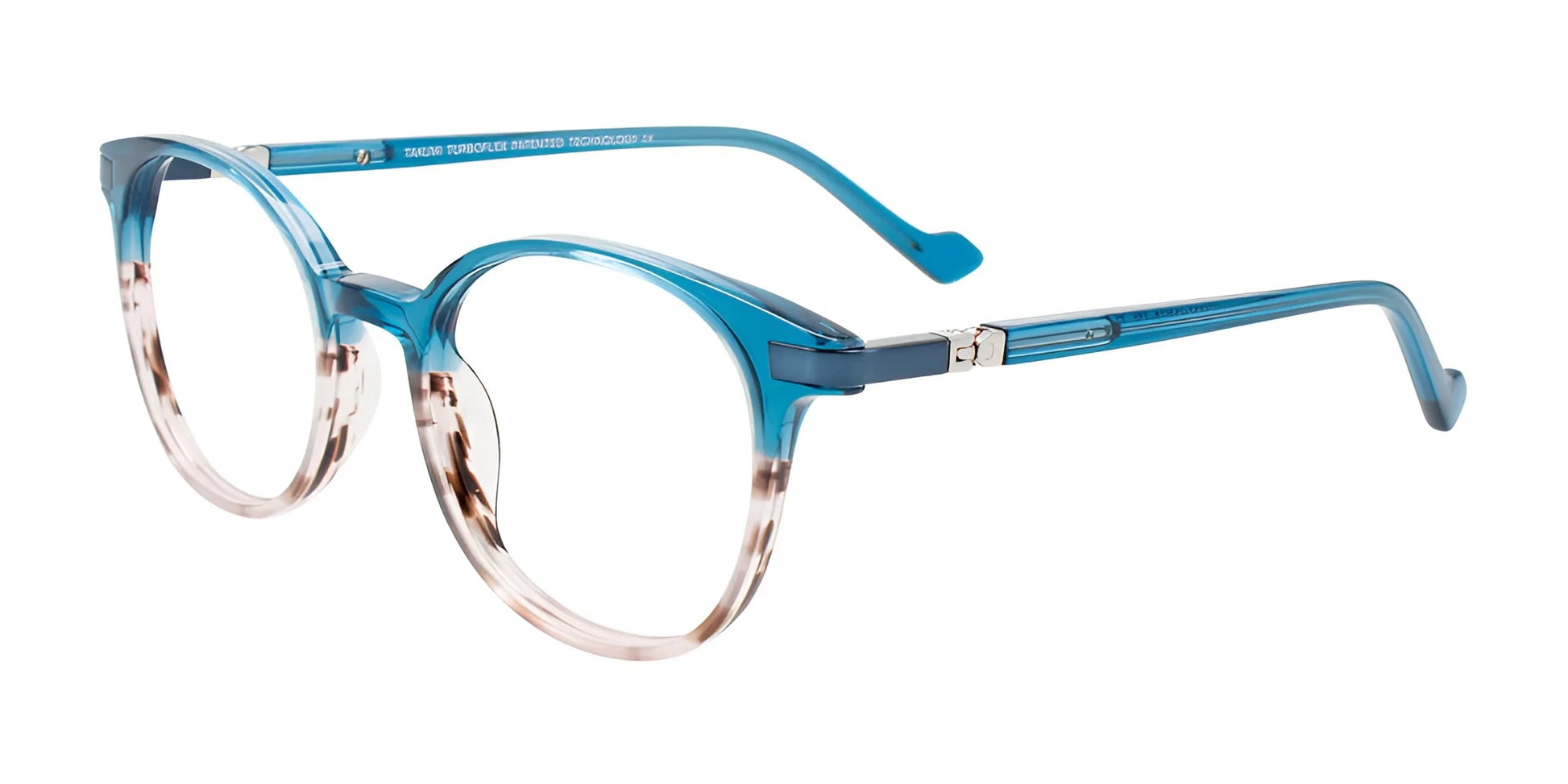 Takumi TK1234 Eyeglasses Crystal Turquoise / Striped Brown