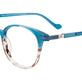 Crystal Turquoise/Striped Brown
