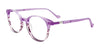 Takumi TK1234 Eyeglasses | Size 45 / Crystal Purple/Striped Purple