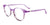 Takumi TK1234 Eyeglasses | Size 45 / Crystal Purple / Striped Purple