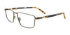 Takumi TK1235 Eyeglasses with Clip-on Sunglasses | Size 54 / Khaki